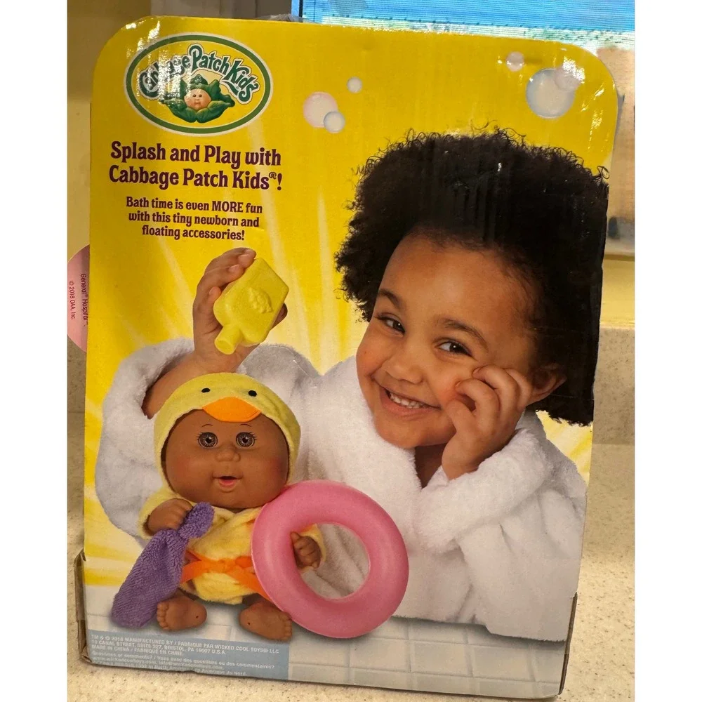 Cabbage Patch Kids Bubble 'n Bath Tiny Newborn - NEW but Missing Washcloth